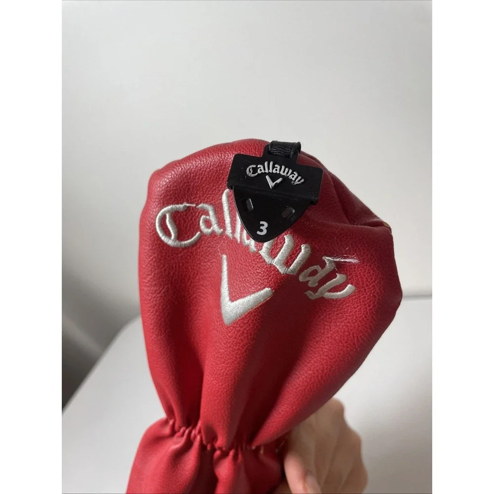Callaway‎ Great Big Bertha Fairway Wood Head Cover Adjustable Tag Red